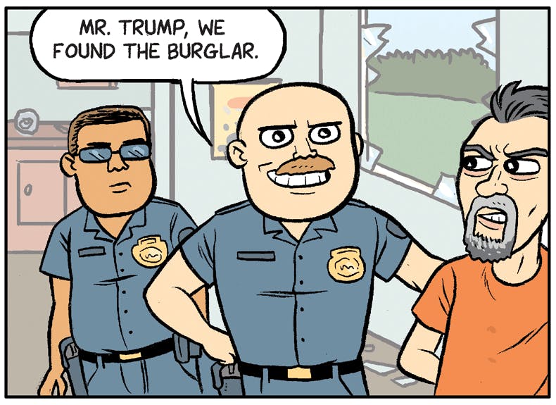 Detective Donald Solves a Mystery - by Matt Bors