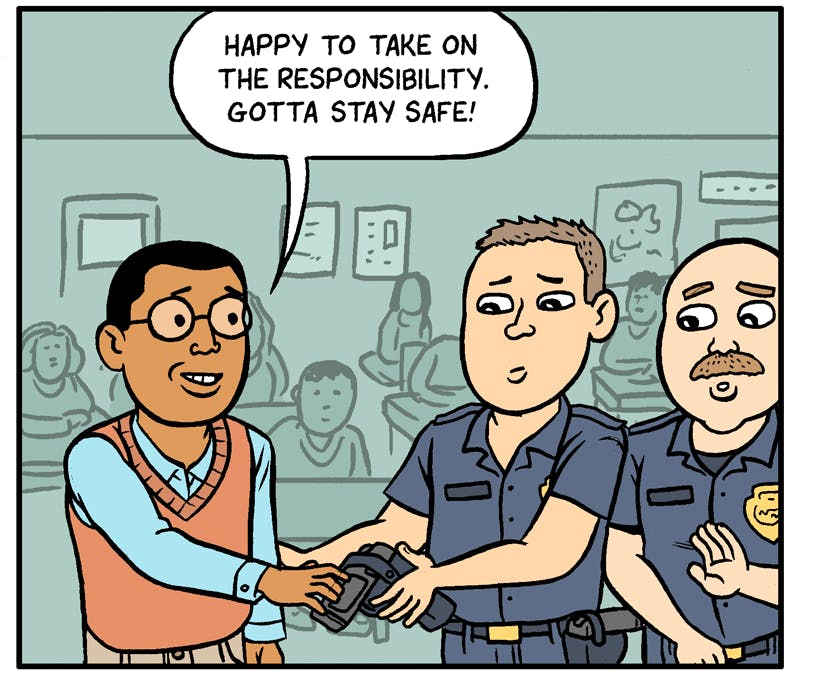 Arming Teachers: What Could Go Wrong? - by Matt Bors