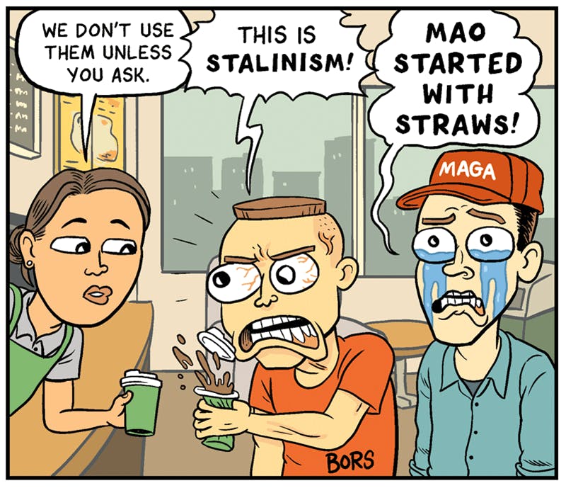 Straw Man Argument by Matt Bors