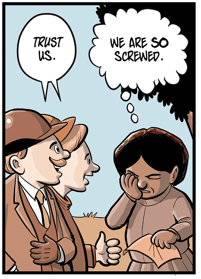 White People Solve Slavery By Barry Deutsch