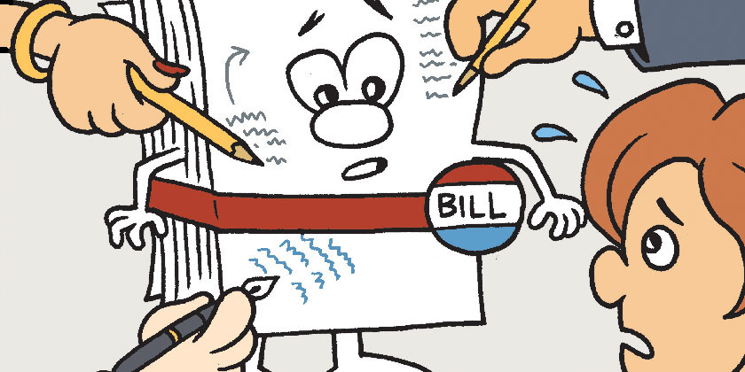 How a Tax Bill a Law by Matt Bors